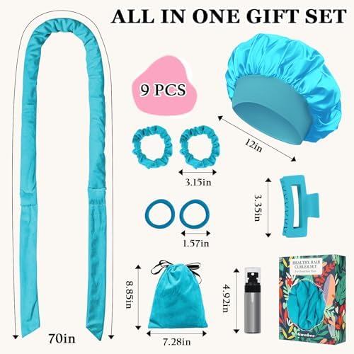 Gwabee Velvet Heatless Curls Overnight Hair Curlers to Sleep In - Image 5
