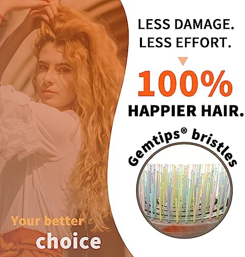 Detangling Wet Hair Brush for Thin or Straight Hair, Vented Detangler Hairbrush with Double-Layered Ultra and Soft-Nylon Bristles for Wet or Dry Hair, Gifts for Women Girls Kids - Image 4