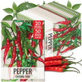 Seed Needs Thin Cayenne Pepper Seeds to Plant Vegetables - 20 Packs by SeedNeeds