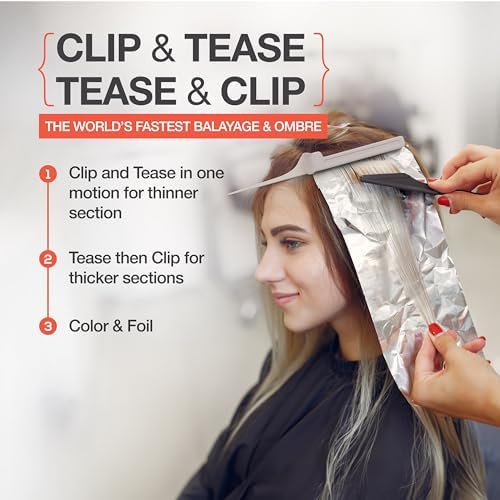 ColorBow Rat Tail Combs, Teasing Comb, Flat Iron Combs for women, Parting Combs for braiding hair, Hairstylist essentials for Highlights - balayage board hair combs for styling & cutting (2 Pack) - Image 4