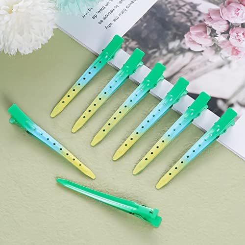 Bantoye 24Pack Duck Bill Clips 3.35Inch Metal Alligator Clip,Gradient Green - Image 5