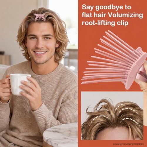 Hair Volume Clip for Root Lift, 1-Piece Root Clip for Curly Hair Volume, Fine Hair & Fluffy Bangs, Portable Volumizing Styling Tool - Image 3