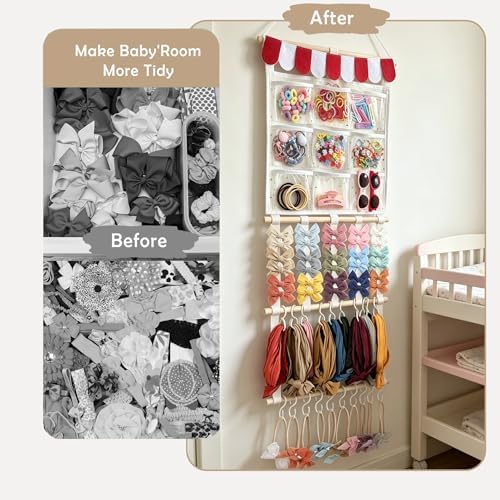 kangaroo Headband Holder Hair Bows Organizer for Baby Girls Nursery Decor - Image 5