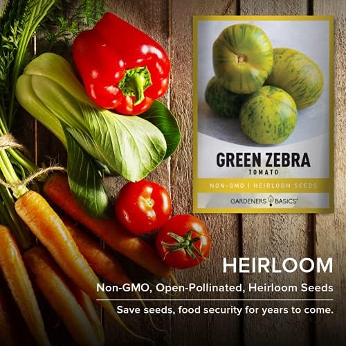 Gardeners Basics Green Zebra Tomato Seeds for Planting Heirloom Non-GMO Seeds for Home Garden Vegetables Makes a Great Gift for Gardening - Image 5