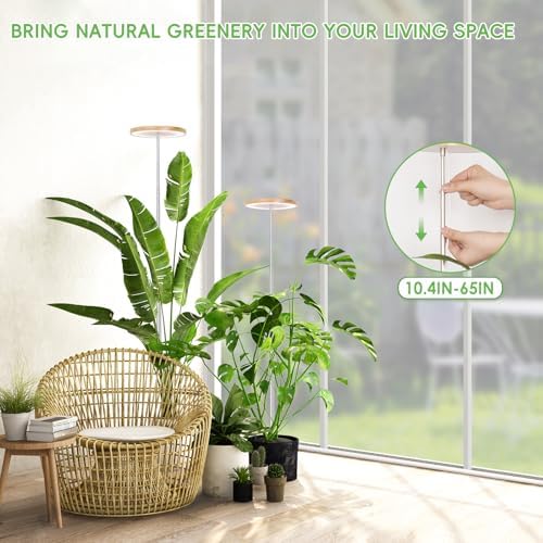 LBW 6.3" Grow Light, 72 LEDs Full Spectrum Grow Lights for Indoor Plants - Image 2