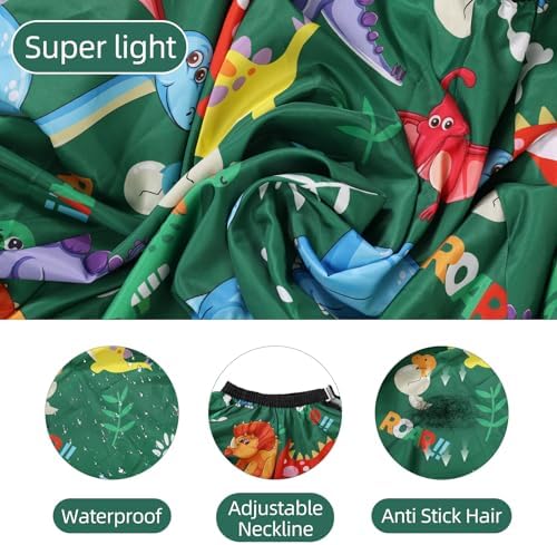3 Pack Kids Hair Cutting Cape with Sleeves, Kids Barber Cape Haircut Cape for Boy Girls - Image 4