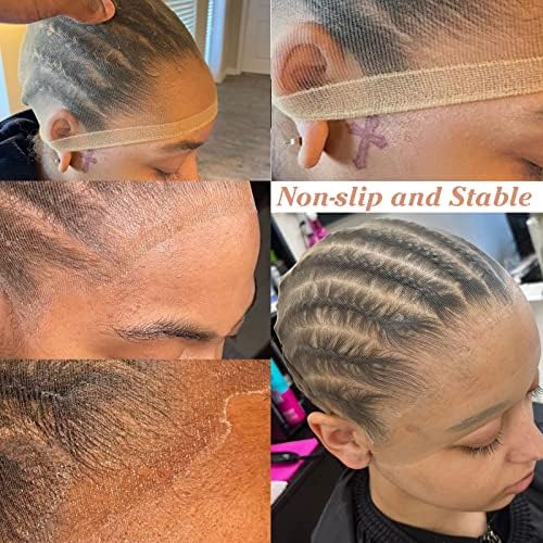 BEEOS Skinlike Real HD Wig Caps, 12 Pieces Ultra-thin Invisible and Breathable Stretchy Stocking Sheer Caps for Women Lace Front Wig - Image 2