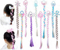 10Pcs Long Braided Wigs Princess Hairpiece Wig Braid Girls Cosplay Headband Hair Dess up Costume Accessories for Girls (C) by Yosbabe