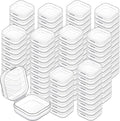 Jetec 120 Pieces Small Clear Plastic Storage Box, 1.4 x 1.4 x 0.7 Inch by Jetec
