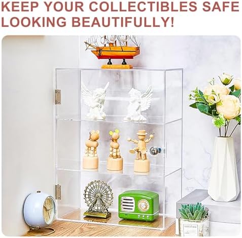 3 Shelf Acrylic Lockable Display Case for Jewelry & Valuables - Image 5