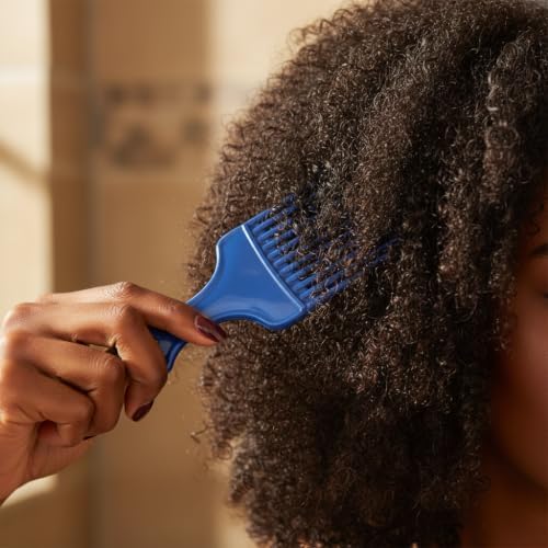 1Pc Blue Salon-Style Hair Pick and Barber Comb - Pick Comb for Curly Hair and Parting Care for Thick Quality Barber Supplies, Styling Tools and Appliances - Image 5