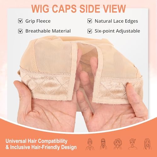 Wig Caps for Women, Nude - Image 5