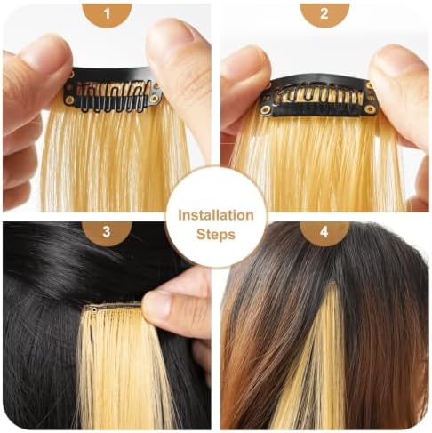 Blonde Hair Extensions Clip in Colored Hairpiece 14PCS Beige Blonde - Image 4
