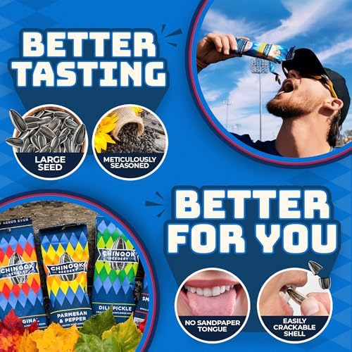 Chinook Seedery Sunflower Seeds to Eat - 9 Flavor Sampler Pack 1.5 oz - Image 4