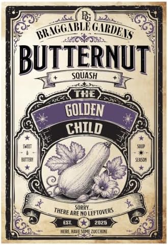 Waltham Butternut Squash Seeds for Planting, Winter Squash Vegetable Seeds, Sweet Orange Flesh with Rich Buttery Flavor, Fall Garden Crop for Soups, Roasting, Baking and Storage - Image 2