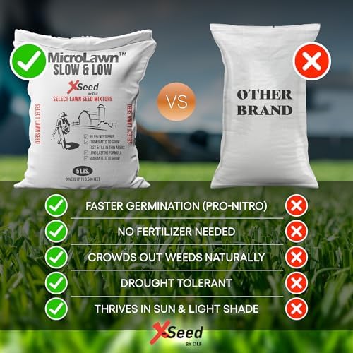 X-Seed Micro-Lawn Slow & Low Grass Seed for Cool Season Lawns - 5LB - Image 6