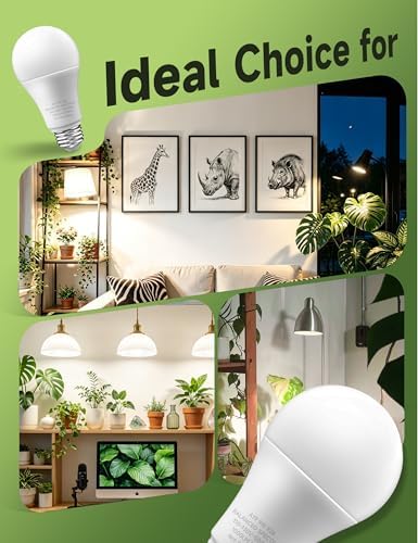A19 Grow Light Bulbs, 9W Full Spectrum Plant Light Bulb for Indoor - Image 6
