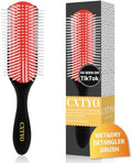 9 Row Styling Brush for Curly Hair, Detangling and Curl Defining by CXTYO