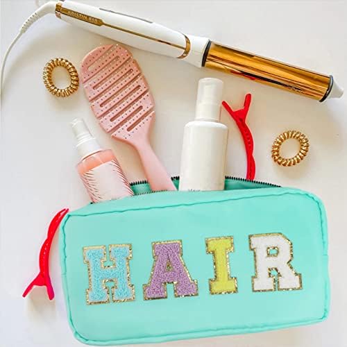 DYSHAYEN Small Cosmetic Bag, Mint Hair - Image 2