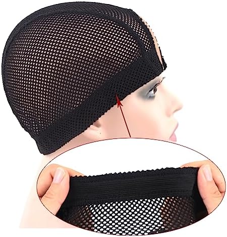 2 Pcs U Part Mesh Wig Cap, Breathable Net Caps for Wig Making, Medium - Image 4