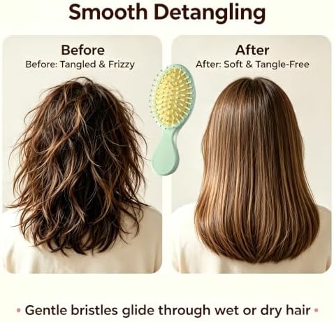 12 pcs Mini Hair Brush,Small Brush for Most Hair Types - Image 5