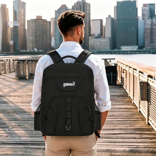 TORIBIO Barber Supplies Bag Backpack for Men Travel Tool Bag Bookbag - Image 5