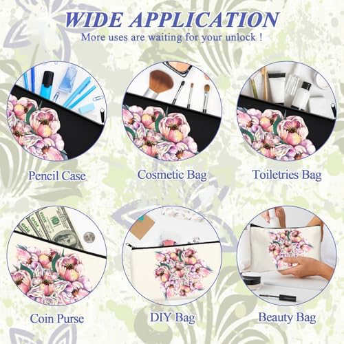 Legigo Blank Canvas Bags Zipper Pouch Makeup Bags Pencil Pouch Bulk - Image 5
