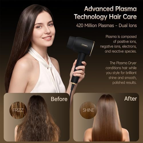 CONFU Hair Dryer Ionic Hairdryer - 420 Million Plasma Diffuser Blow Dryer - Image 4