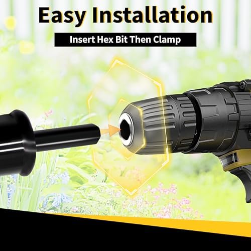 Auger Drill Bit for Planting,Heavy-Duty Garden Auger Spiral Drill Bit with Dual Sharp Blades,Bulb Planter Tool & Plant Hole Digger,Planting Auger for Cordless Drill,Tulip Planter Bit 4"x32" - Image 4