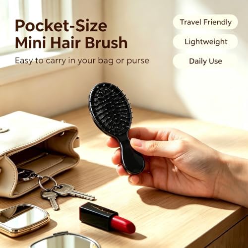 12 pcs Mini Hair Brush,Small Brush for Most Hair Types - Image 4