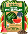 HOME GROWN Organic Crimson Sweet Watermelon, 15+ Seeds, Citrullus lanatus by HOMEGROWN