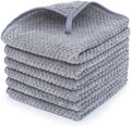 MaopaoBeauty Washcloth Set for Bathroom - Quick Drying - Ultra Soft Microfiber Absorbent Towel for Bath Fitness, Gym, Shower, Hotel, and Spa - 13x13 Inch | Set of 6, Grey by BESTCHOICEFORYOU%EF%BC%81