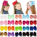 YHXX YLEN 20PCS 6 Inch Hair Bows for Girls, Grosgrain Ribbon Hair Clips by YHXXYLEN