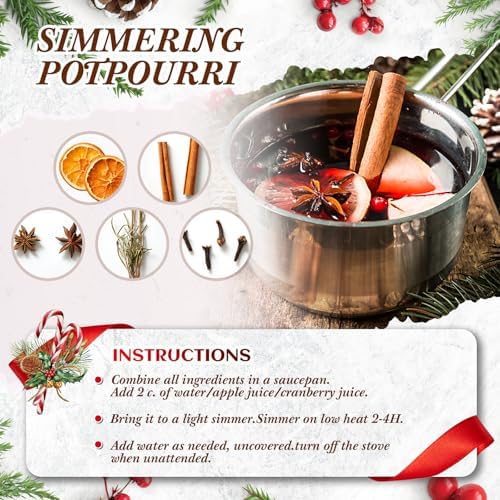 2 Pcs Christmas Simmer Pot Stovetop Potpourri 30G Orange Spice - Image 2