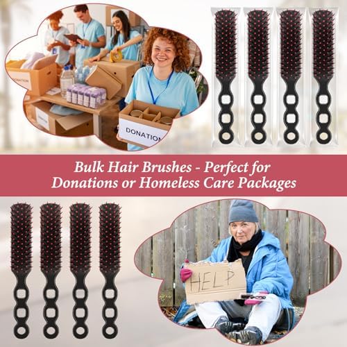 240 Pack Hair Brushes Bulk for Homeless Supplies, Individually Wrapped Travel Hair Brush for Shelter Donation Church Hygiene Toiletries Kits Operation Bulk Christmas Child Item Gifts - Image 3