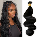 YWIGS Body Wave Human Hair Braiding Hair for Boho Braids 100G NC 18inch by YWIGS