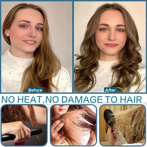 Heatless Hair Curler Headband With Removable & Adjustable Curling Rod - Image 3