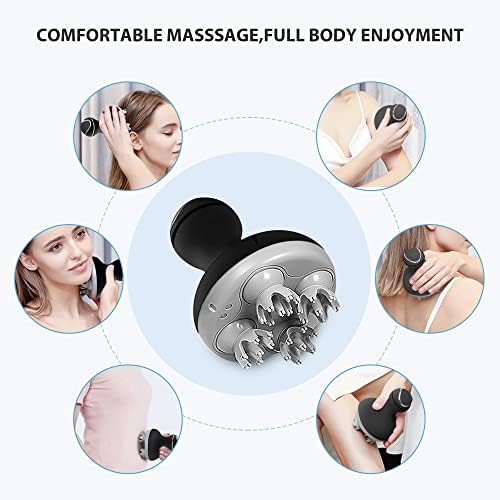 COMFIER Electric Scalp Massager, Waterproof Head Massager with Mutlti-Modes Vibration, Handheld Portable Head Scratcher for Hair Growth, Dog Cat Massager for Deep Clean and Stress Relax - Image 4