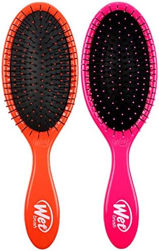 Wet Brush 2 Piece Original Detangler, Pink and Orange by WetBrush