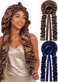 Double Layer Slik Like Satin Bonnet, 33-43" XXL Bonnet for Braids Long Hair by Kemispary
