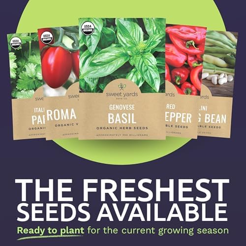Organic Italian Garden Seeds Variety Pack - 12 Individual Packs - 2026 Season - Genovese Basil, Italian Giant Parsley, Chioggia Beet & More! for Indoor & Outdoor Planting (Non-GMO, Certified Organic) - Image 3