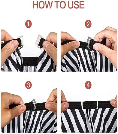 Professional Hair Cutting Cape with Neck Duster Brush, Large Size Salon Barber Cape for Men, Women and Kids(White with Black Stripes) - Image 7