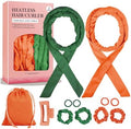 Heatless Curls Overnight Headband, 70'' No Heat Hair Curlers for Medium Long Hair, Green Orange by Yampahpa%E2%80%94ShineYourLife