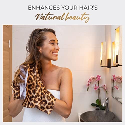 THE PERFECT HAIRCARE Microfiber Hair Plopping Towel Set – Super Absorbent Anti-Frizz Hair Drying Wrap + 2 Curl Scrunching Towels – Fast Drying, Lightweight Wrap for Women, Girls & All Hair Types - Image 5