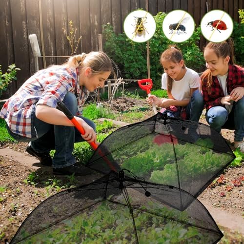Sawysine 4 Pack Mesh Plant Cover Dome Tent Protector,17 X 17 Inch,Black - Image 4