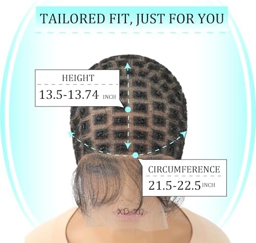 Braided Wig Cap with Baby Hair for Crochet Braids - Glueless Double Full HD Lace Wig Cap for Black Women (107-Sections) - Image 4