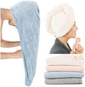 ROLSHOL 4 Pack Extra Large Microfiber Hair Towel Wraps for Women by ROLSHOL