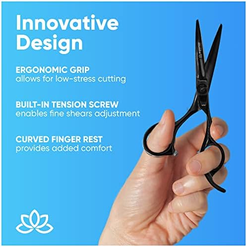 Equinox Razor Edge Series Professional Hair Scissors - 6.5� Premium Japanese Stainless Steel Hair Cutting Scissors, Hair Shears, Hair Razors for Hair Cutting, Barber Accessories & Hair Salon Supplies - Image 6
