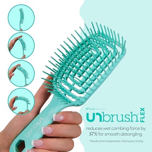 FHI Heat UNbrush Flex Detangling Brush - Ultra Flexible Hairbrush - Image 5