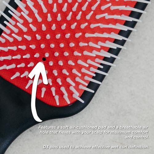 Denman Power Paddle Hair Brush for Quick and Convenient Detangling, Blow Drying and Styling - Combination of D3 Styling Pens & Paddle Brush - For Men and Women P038 - Image 6